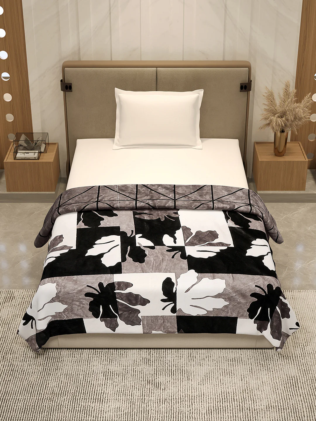 Printed Single Bed 350 GSM Blanket for AC Room - (Paramount) - Image 2
