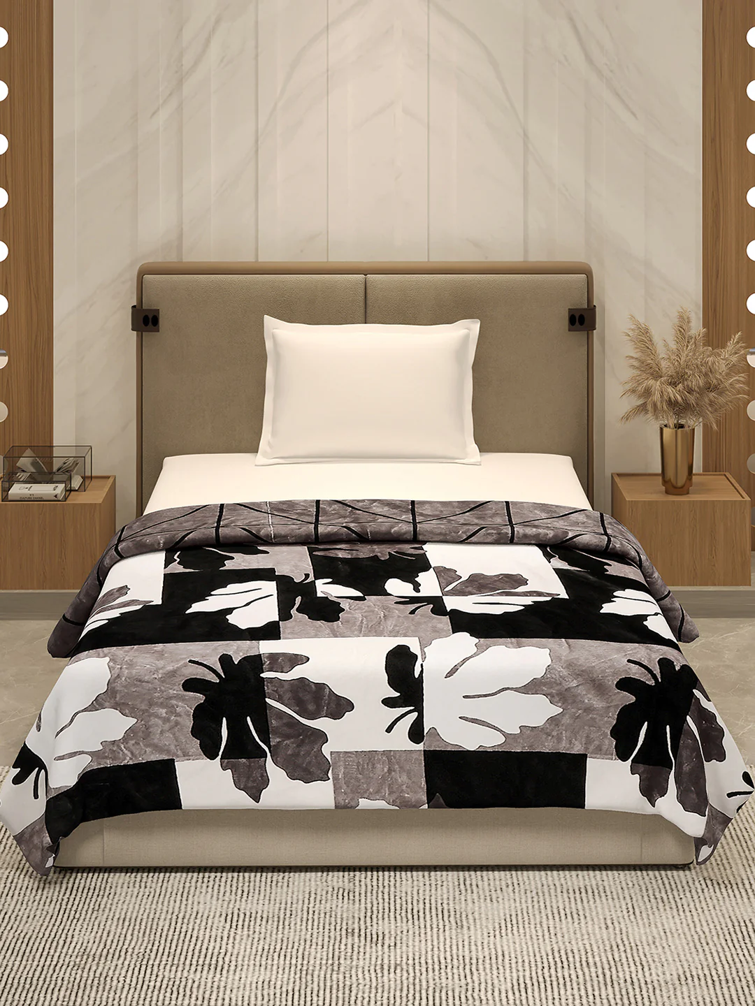 Printed Single Bed 350 GSM Blanket for AC Room - (Paramount) - Image 3