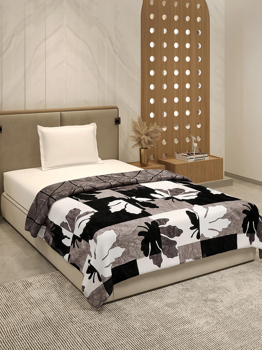 Printed Single Bed 350 GSM Blanket for AC Room - (Paramount) - Image 4