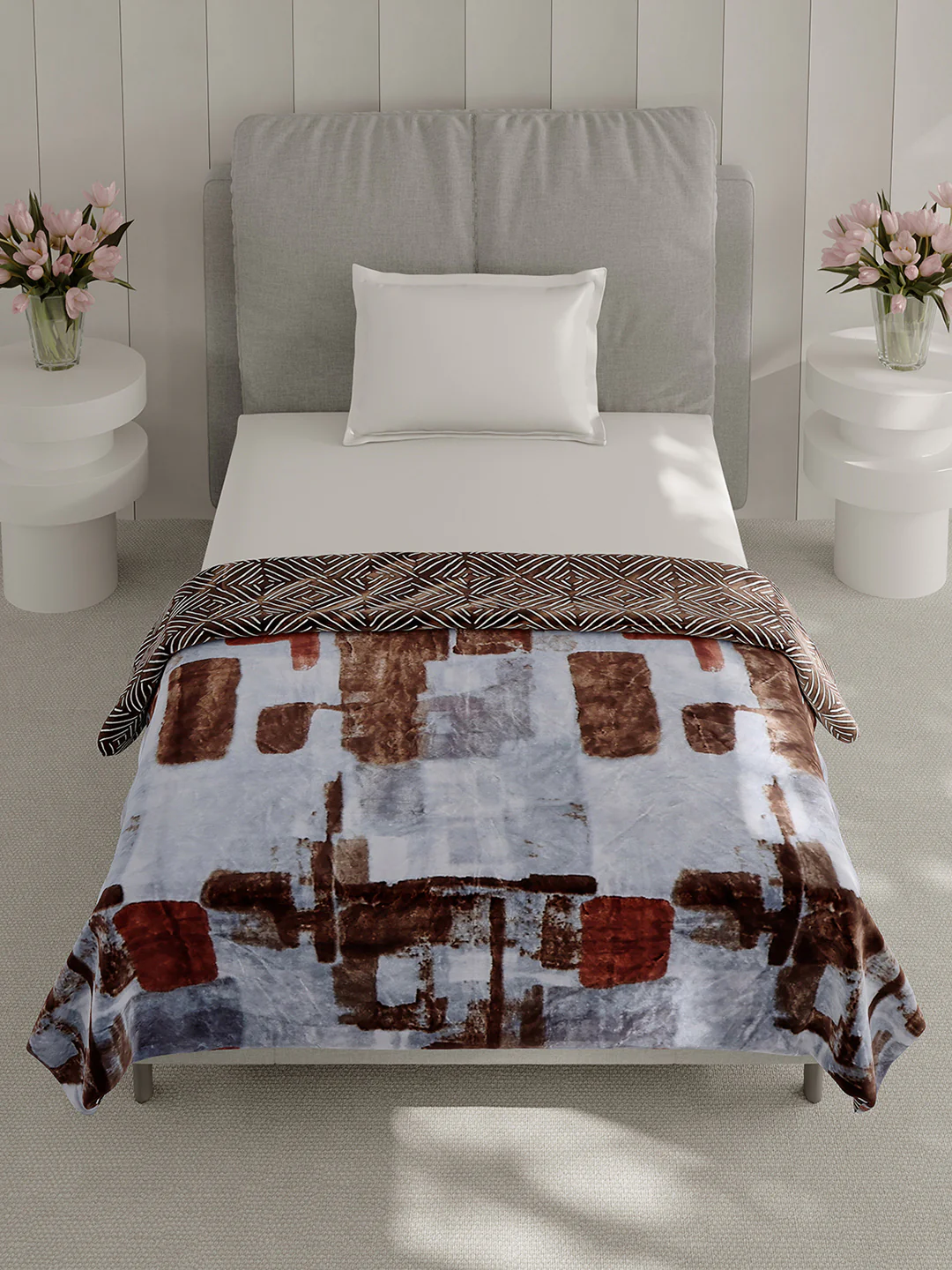 Printed Single Bed 350 GSM Blanket for AC Room - (Paramount) - Image 2