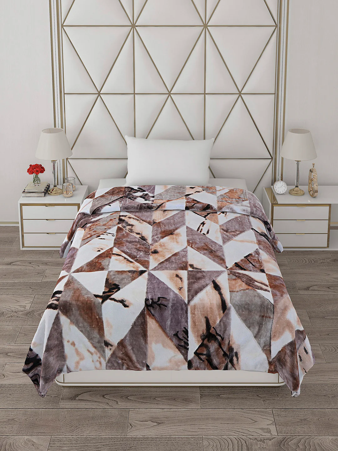 Printed Single Bed 596 GSM Blanket Everest 2 Ply (Weight 2.1 kg) - Image 4