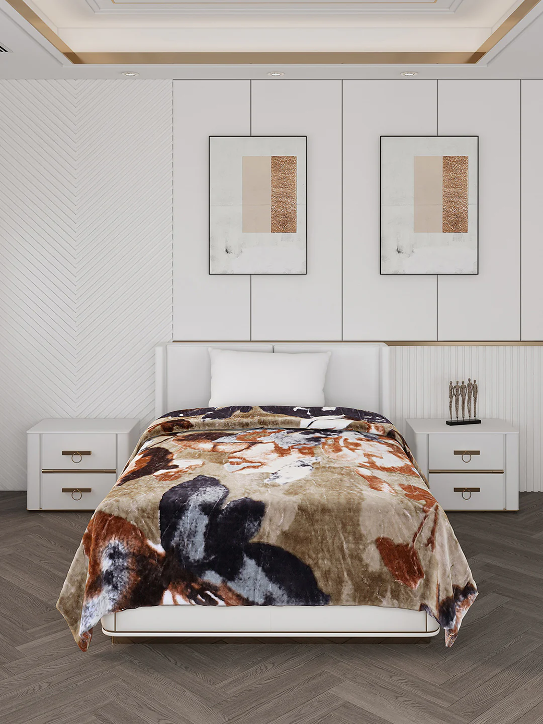 Printed Single Bed 596 GSM Blanket Everest 2 Ply (Weight 2.1 kg) - Image 3
