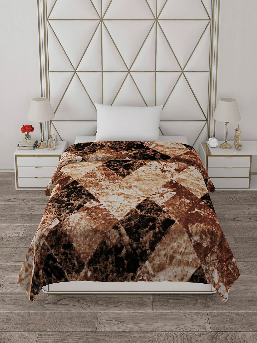 Printed Single Bed 596 GSM Blanket Everest 2 Ply (Weight 2.1 kg) - Image 4
