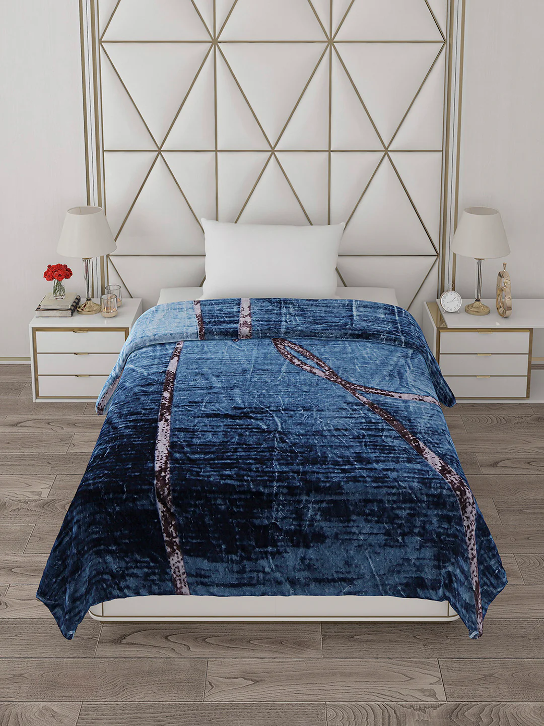 Printed Single Bed 596 GSM Blanket Everest 2 Ply (Weight 2.1 kg) - Image 4