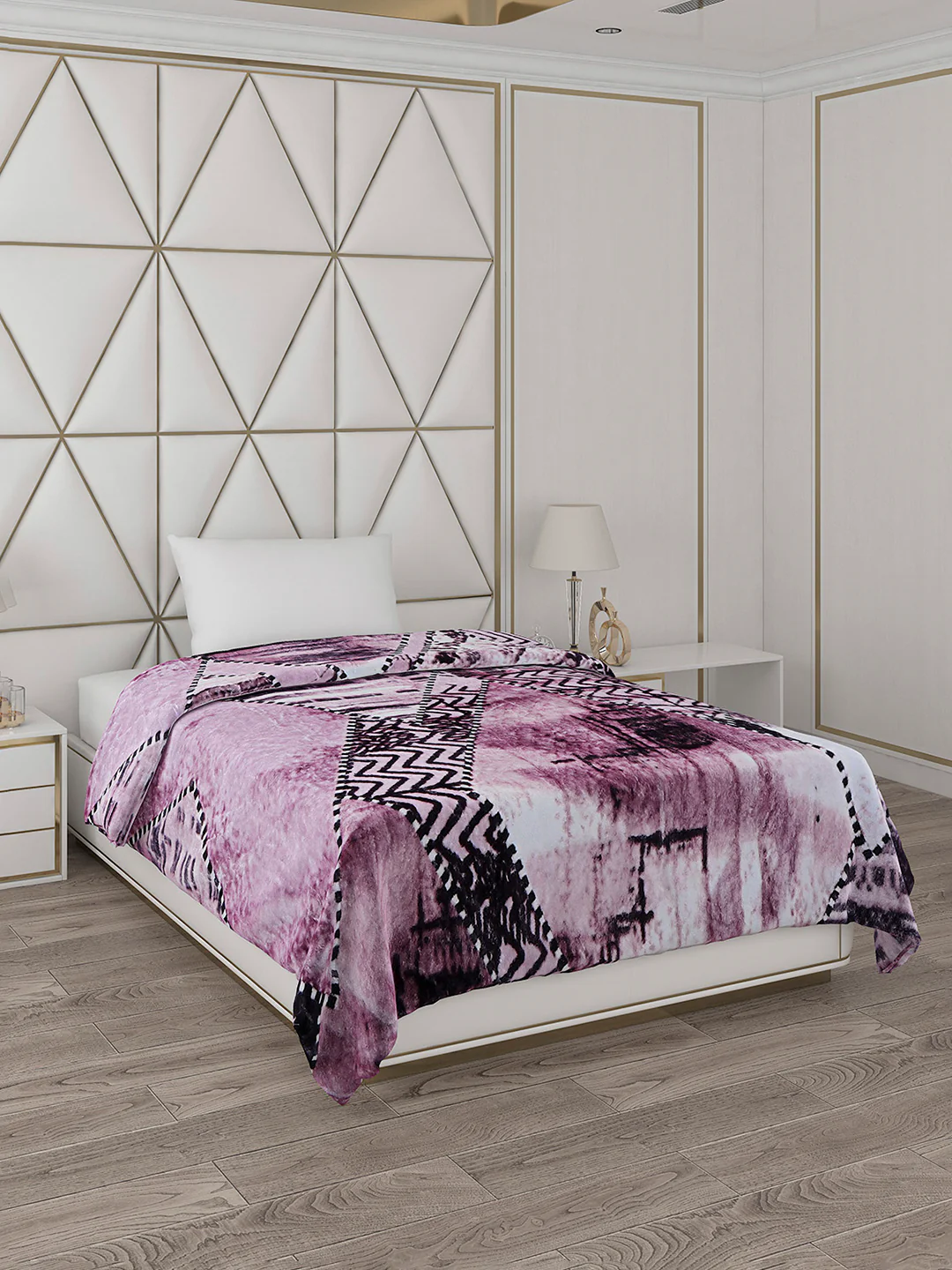 Printed Single Bed 596 GSM Blanket Everest 2 Ply (Weight 2.1 kg) - Image 2