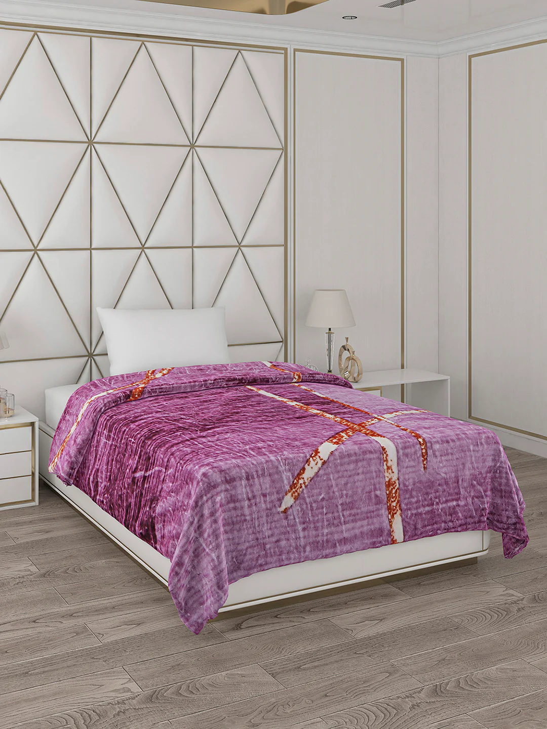 Printed Single Bed 596 GSM Blanket Everest 2 Ply (Weight 2.1 kg) - Image 2