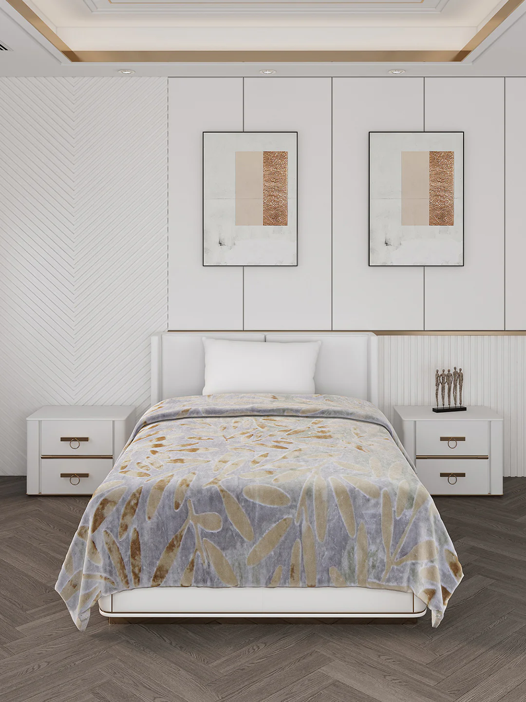 Printed Single Bed 710 GSM Blanket Ignis 2 Ply (Weight 2.5 kg) - Image 2