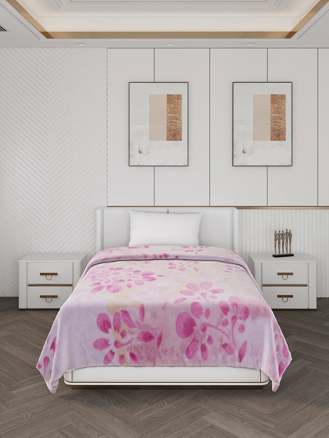 Printed Single Bed 710 GSM Blanket Ignis 2 Ply (Weight 2.5 kg) - Image 2