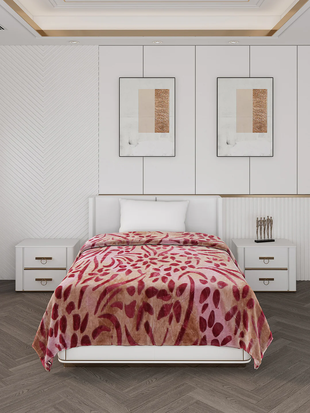Printed Single Bed 710 GSM Blanket Ignis 2 Ply (Weight 2.5 kg) - Image 2