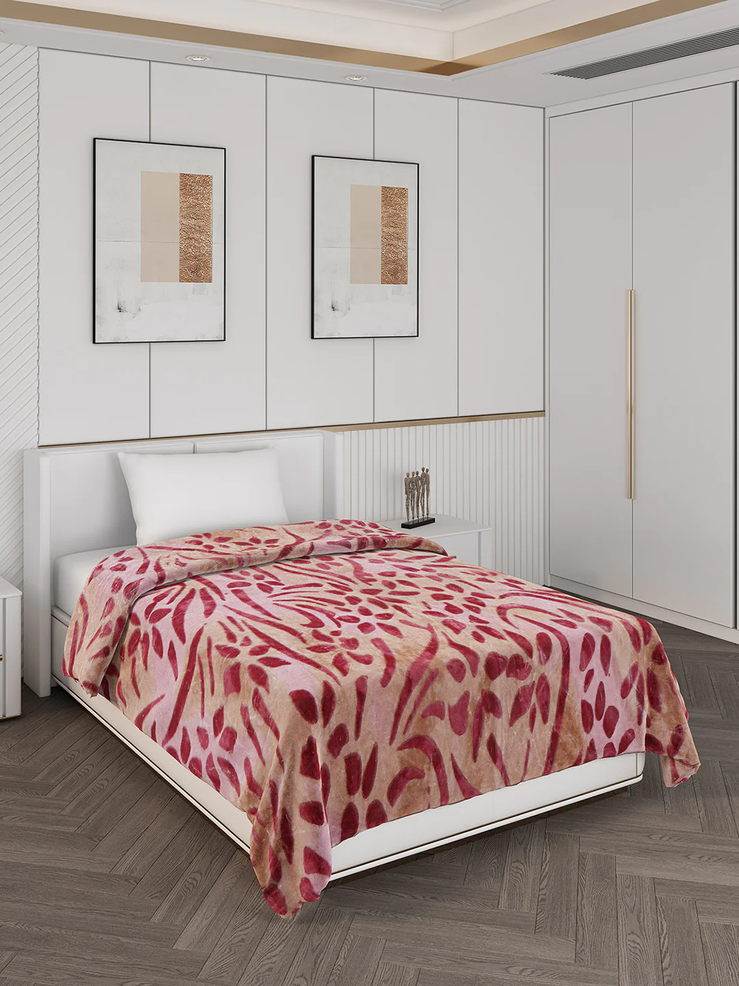 Printed Single Bed 710 GSM Blanket Ignis 2 Ply (Weight 2.5 kg) - Image 4