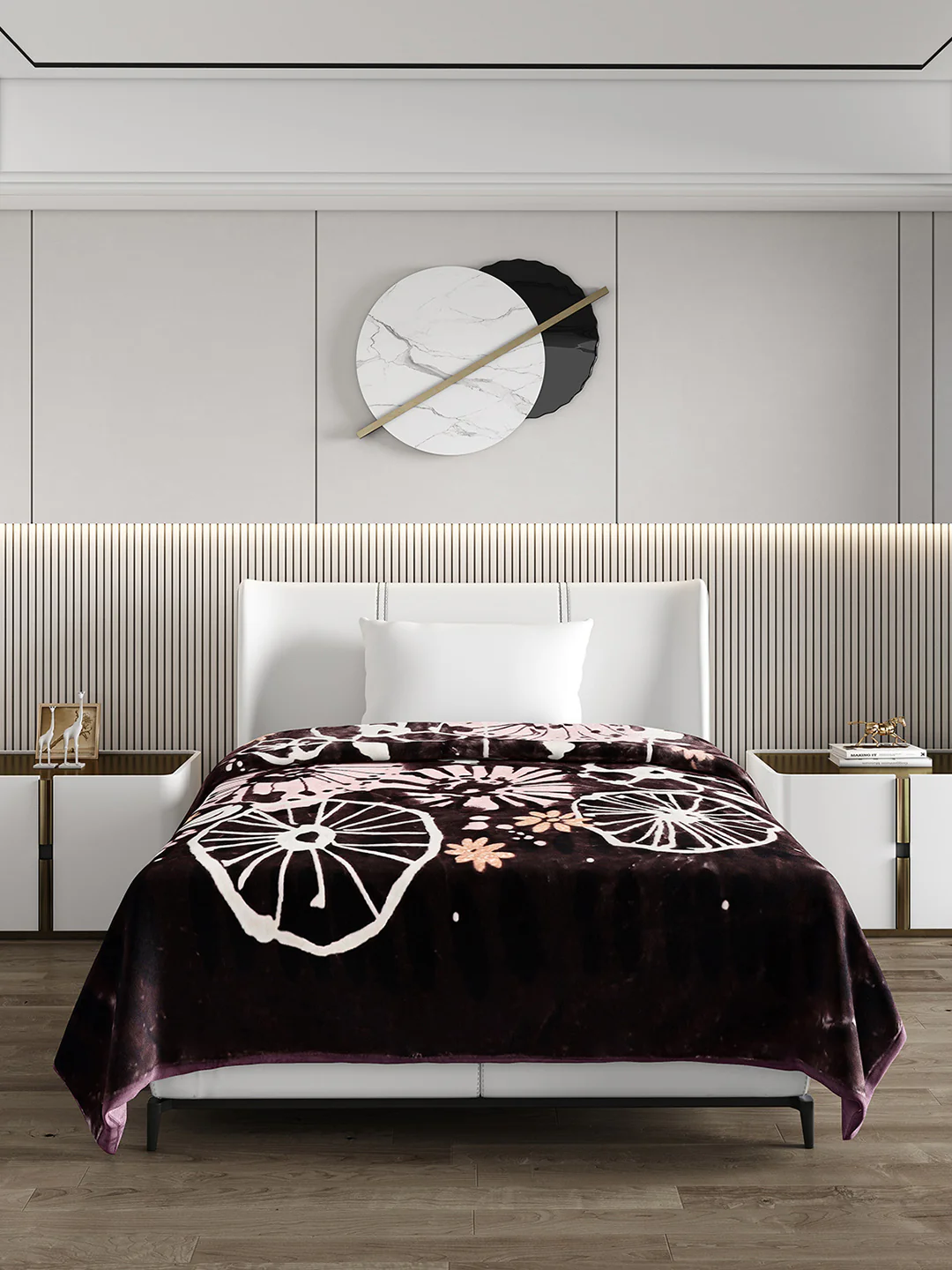 Printed Single Bed 852 GSM Blanket Allen 2 Ply (Weight 3 kg) - Image 2