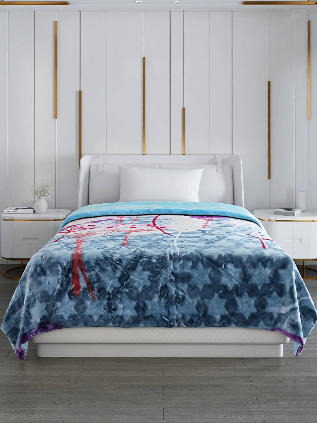 Printed Single Bed 852 GSM Blanket Galaxy 2 Ply (Weight 3 kg) - Image 3