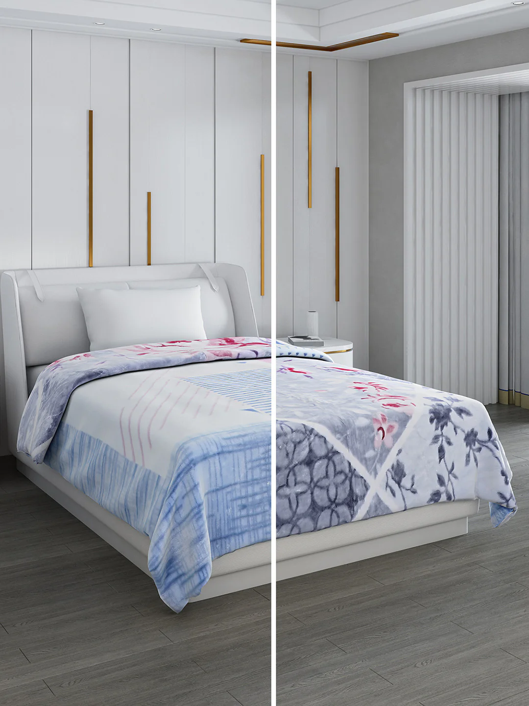 Printed Single Bed 852 GSM Blanket Galaxy 2 Ply (Weight 3 kg) - Image 2