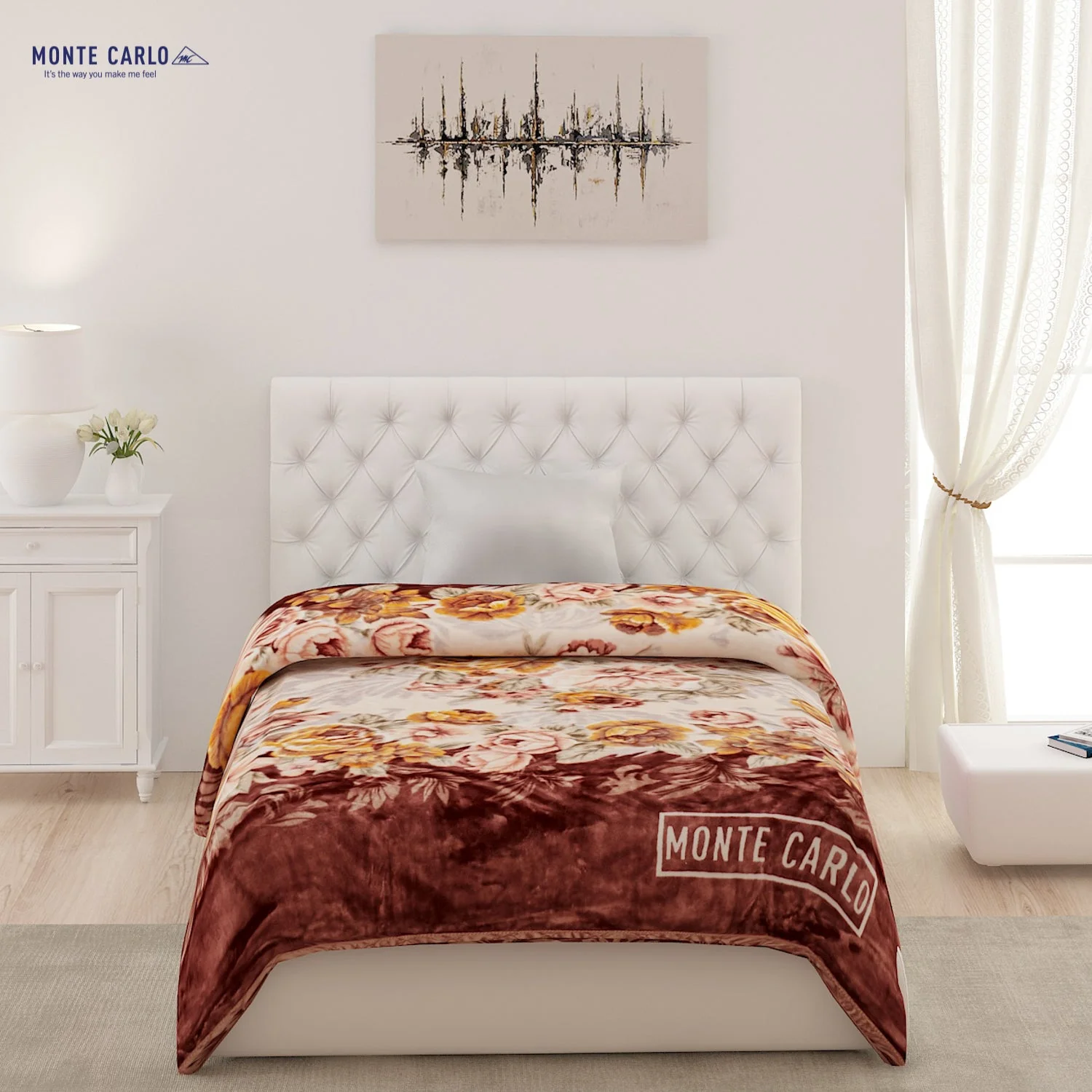 Printed Single Bed 852 GSM Blanket Shagun 2 Ply (Weight 3 kg) - Image 2
