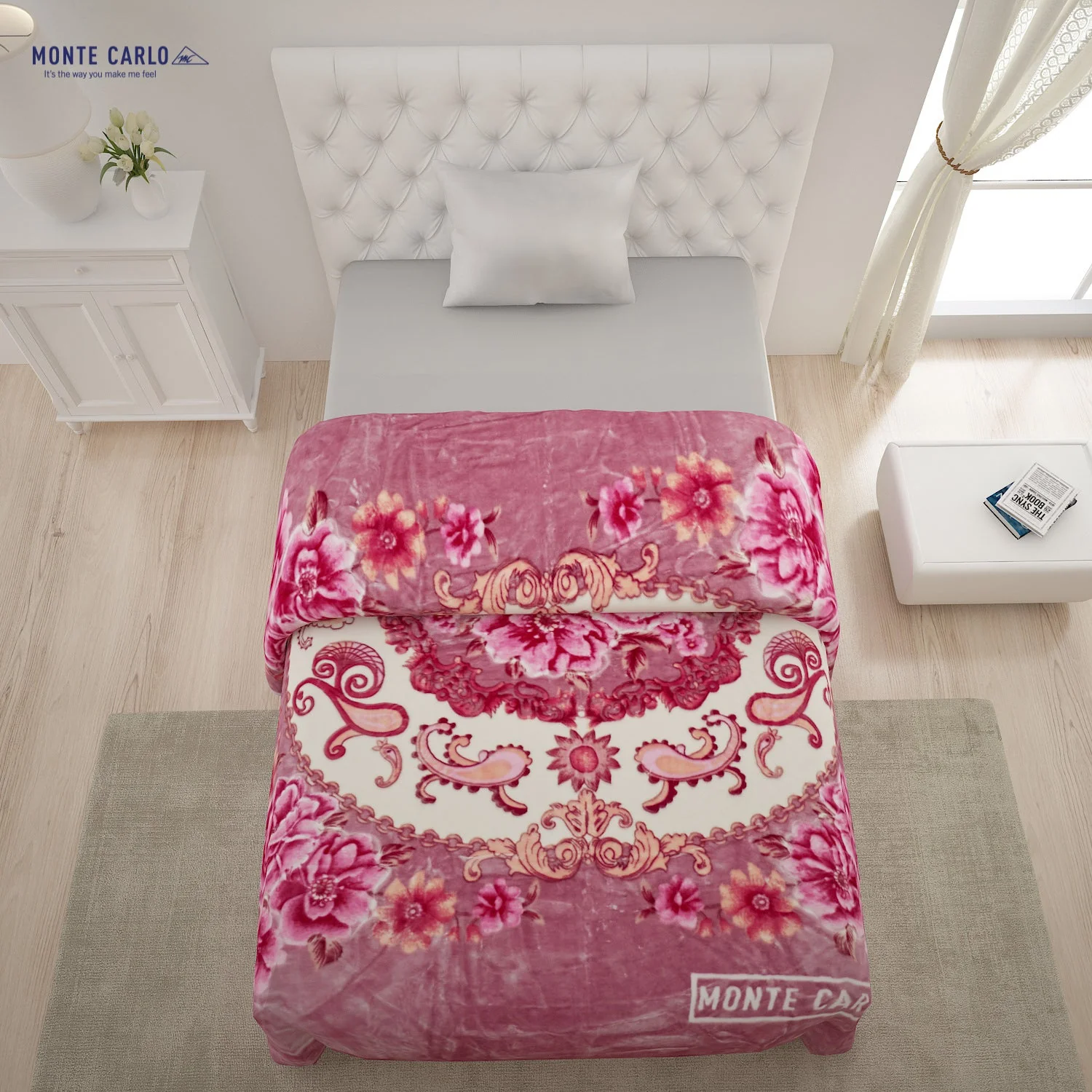 Printed Single Bed 852 GSM Blanket Shagun 2 Ply (Weight 3 kg) - Image 3