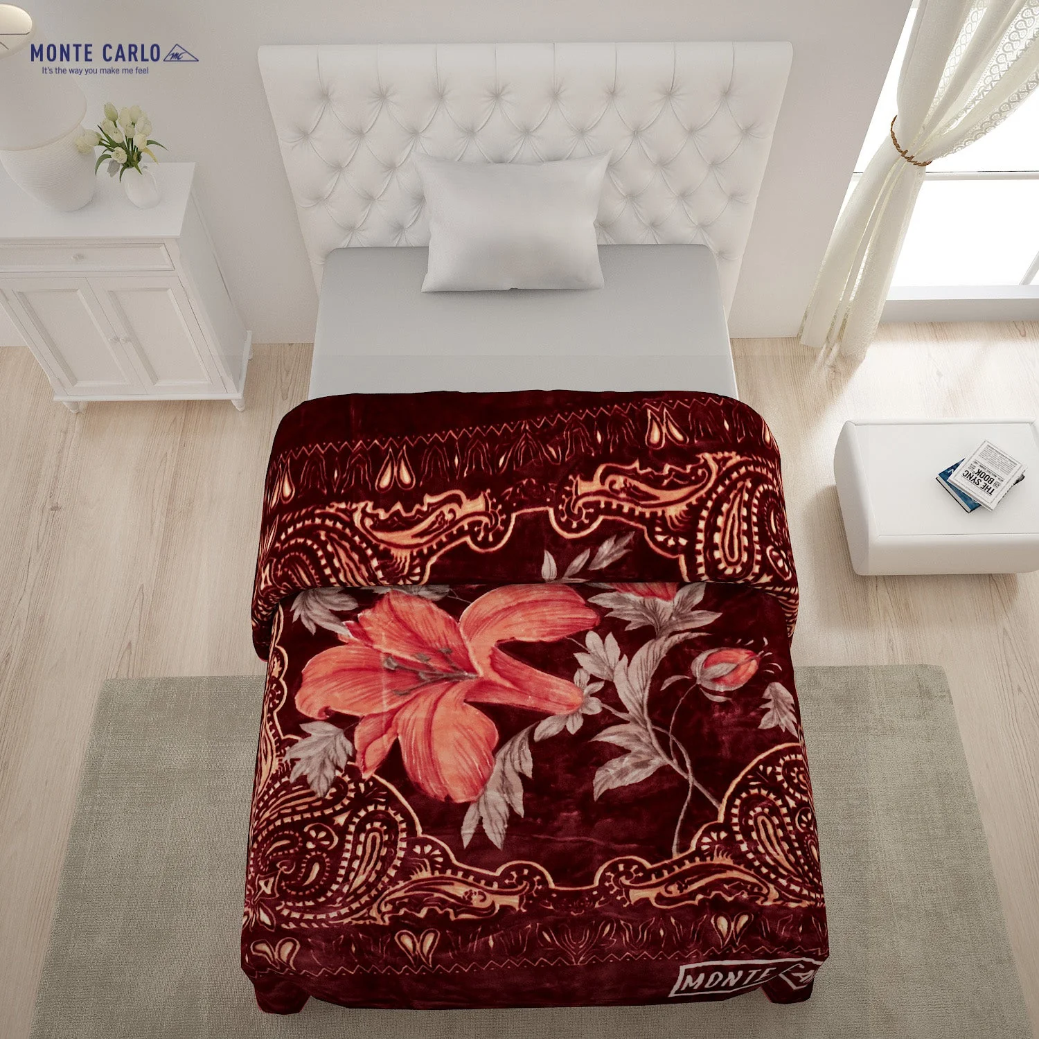Printed Single Bed 852 GSM Blanket Shagun 2 Ply (Weight 3 kg) - Image 3
