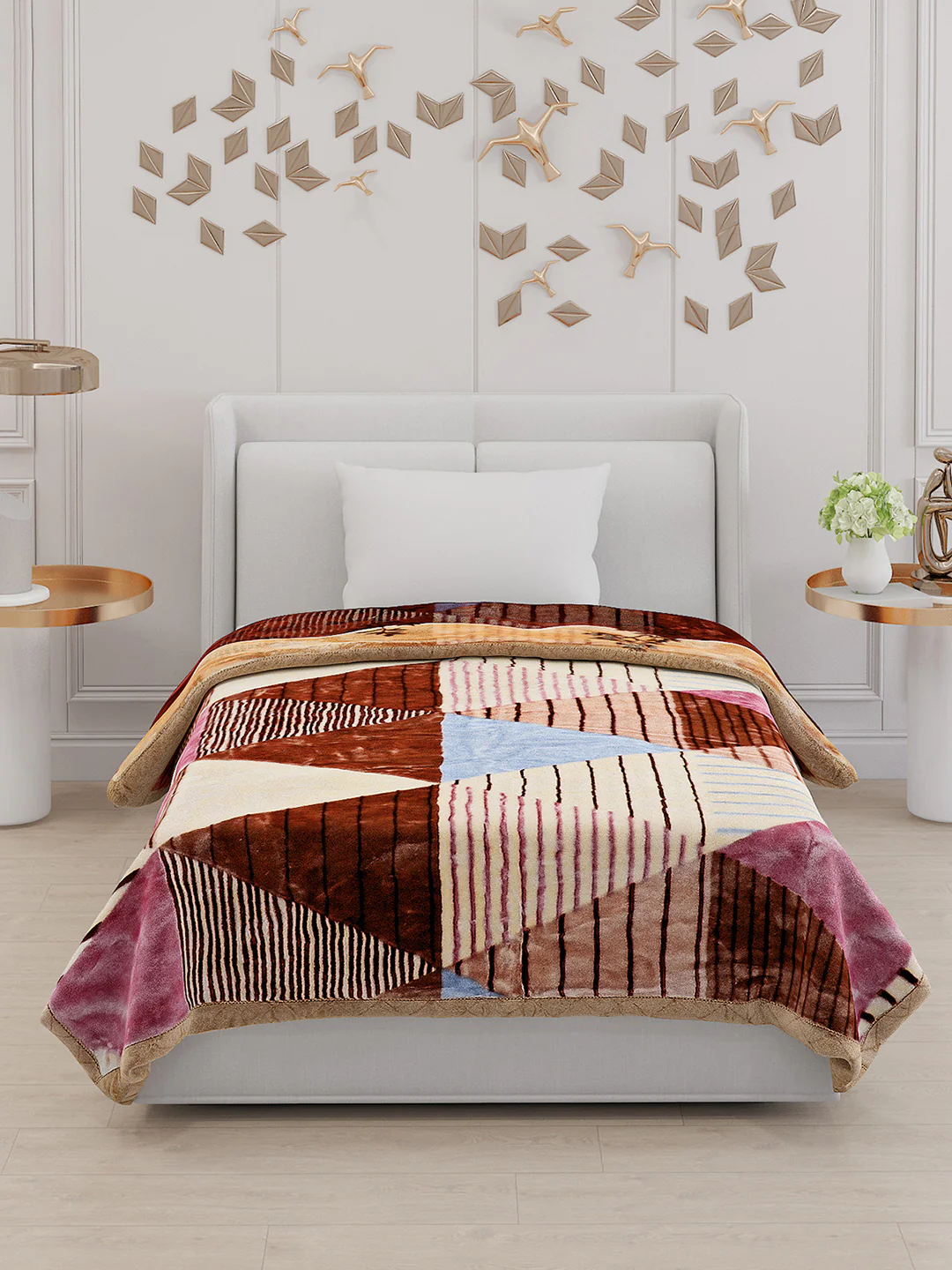 Printed Single Bed 852 GSM Blanket Success 2 Ply (Weight 3 kg) - Image 2