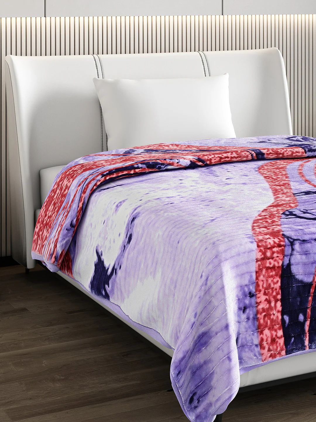 Printed Single Bed 965 GSM Blanket Marco 3 Ply (Weight 3.4 kg)