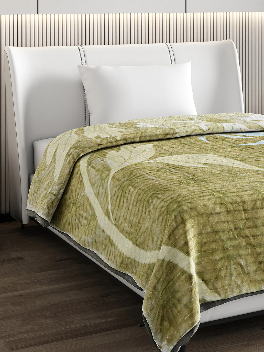 Printed Single Bed 965 GSM Blanket Marco 3 Ply (Weight 3.4 kg)