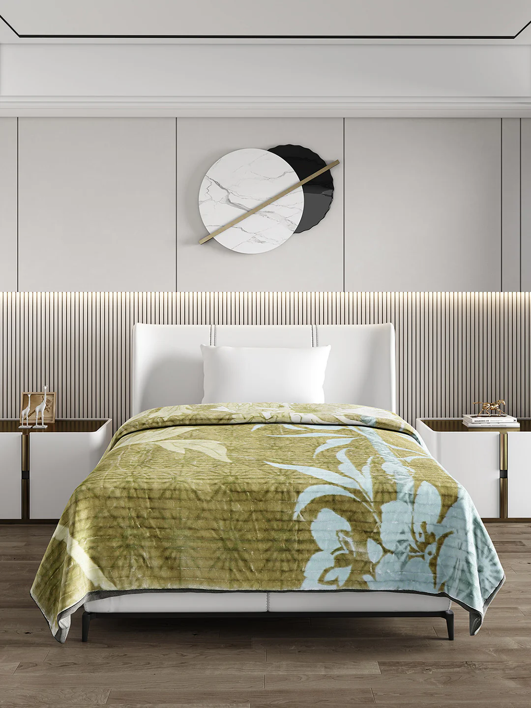 Printed Single Bed 965 GSM Blanket Marco 3 Ply (Weight 3.4 kg) - Image 2