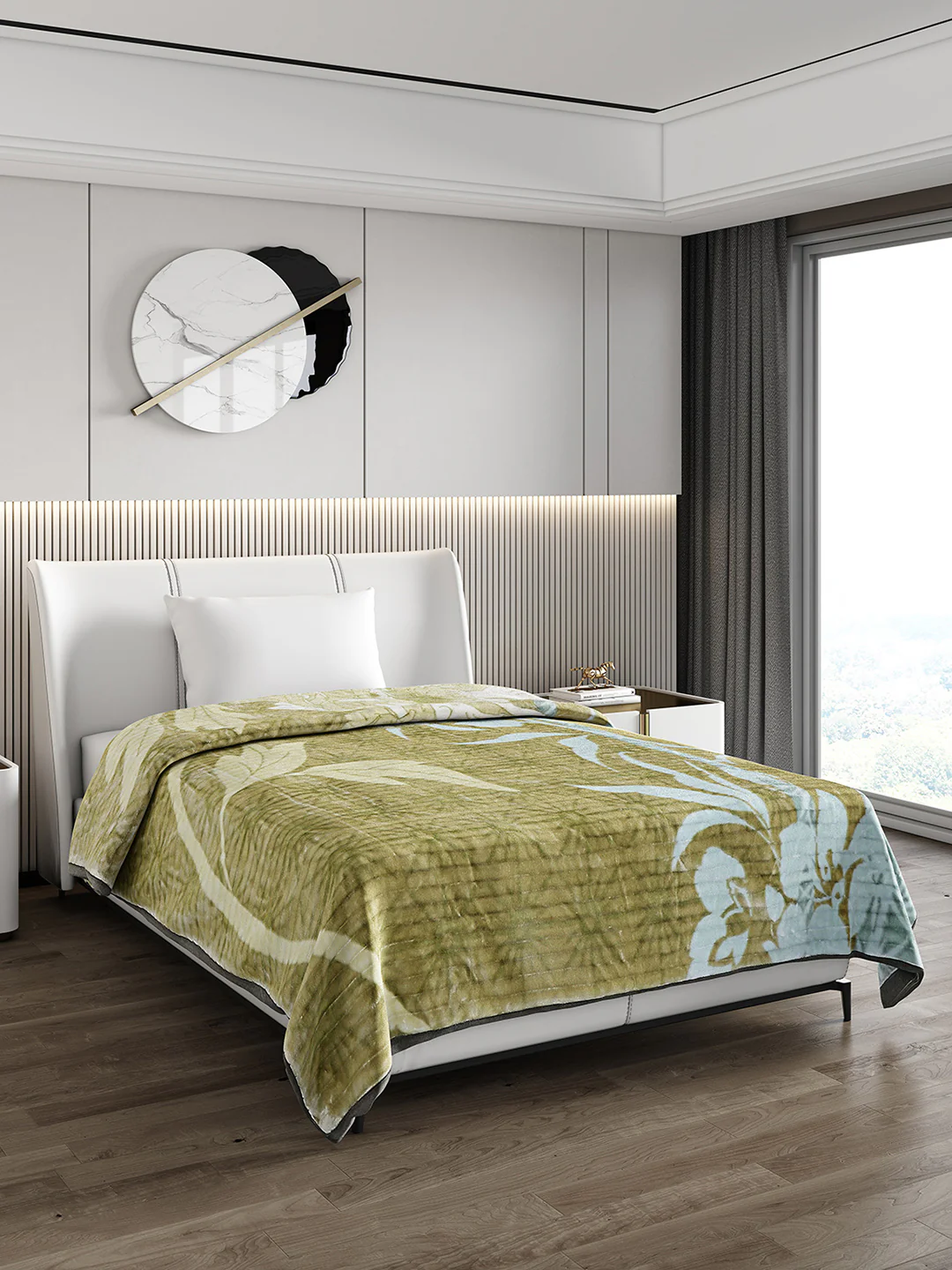 Printed Single Bed 965 GSM Blanket Marco 3 Ply (Weight 3.4 kg) - Image 4