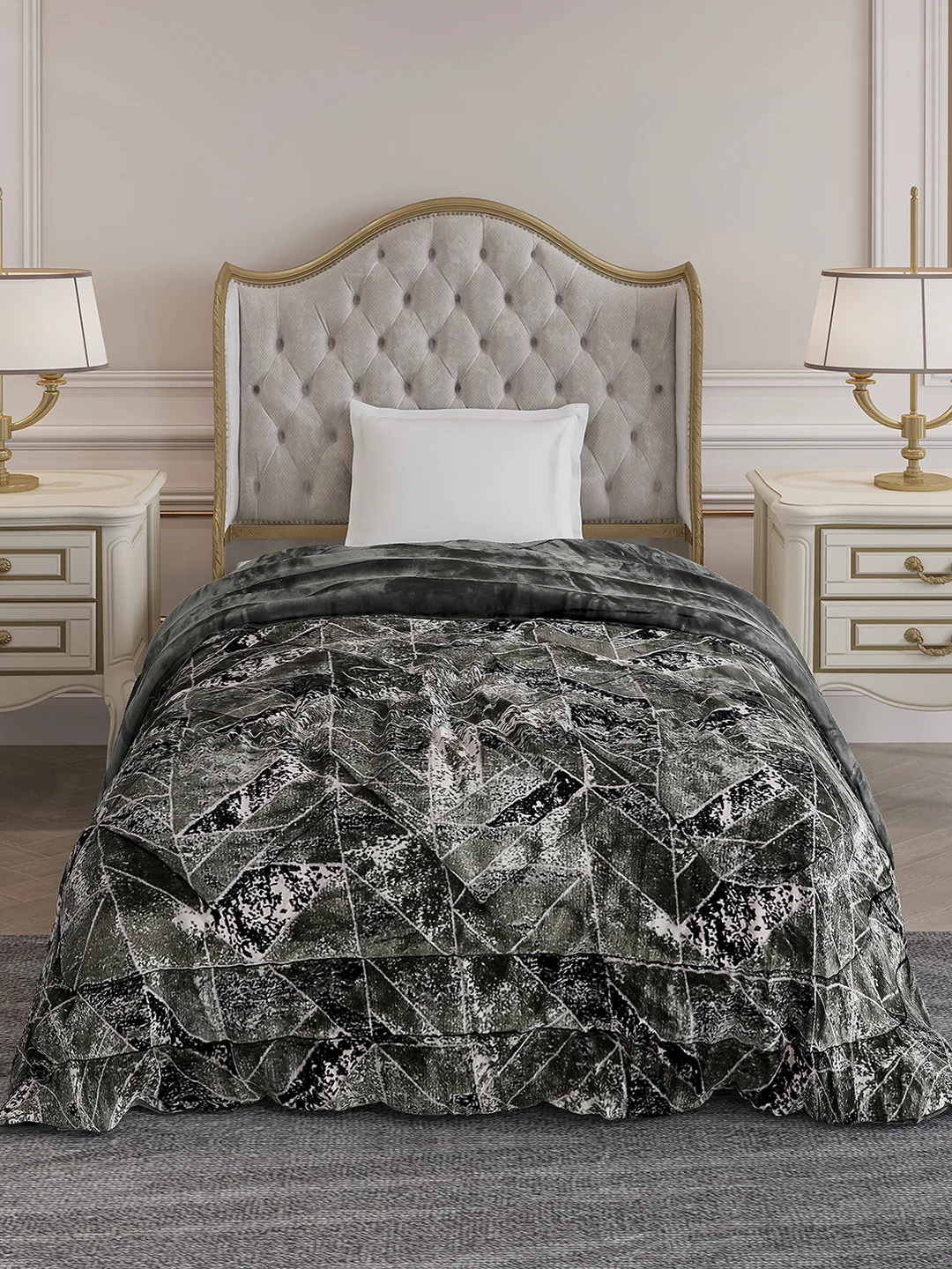 Printed Single Bed 992 GSM Comforter for Winter - (James) - Image 2