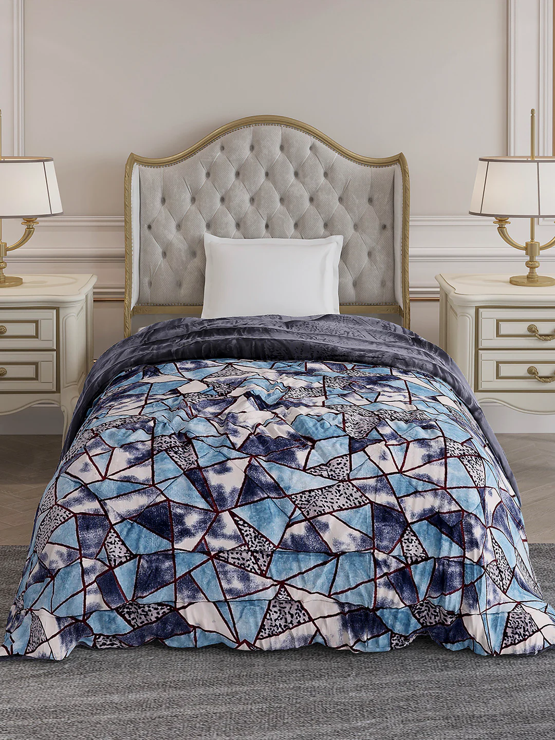 Printed Single Bed 992 GSM Comforter for Winter - (James) - Image 2