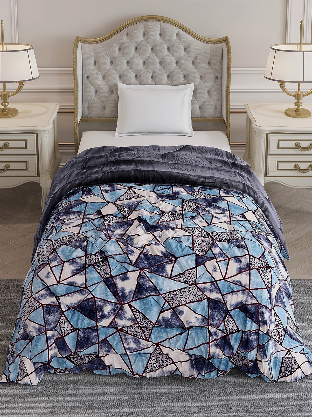 Printed Single Bed 992 GSM Comforter for Winter - (James) - Image 3
