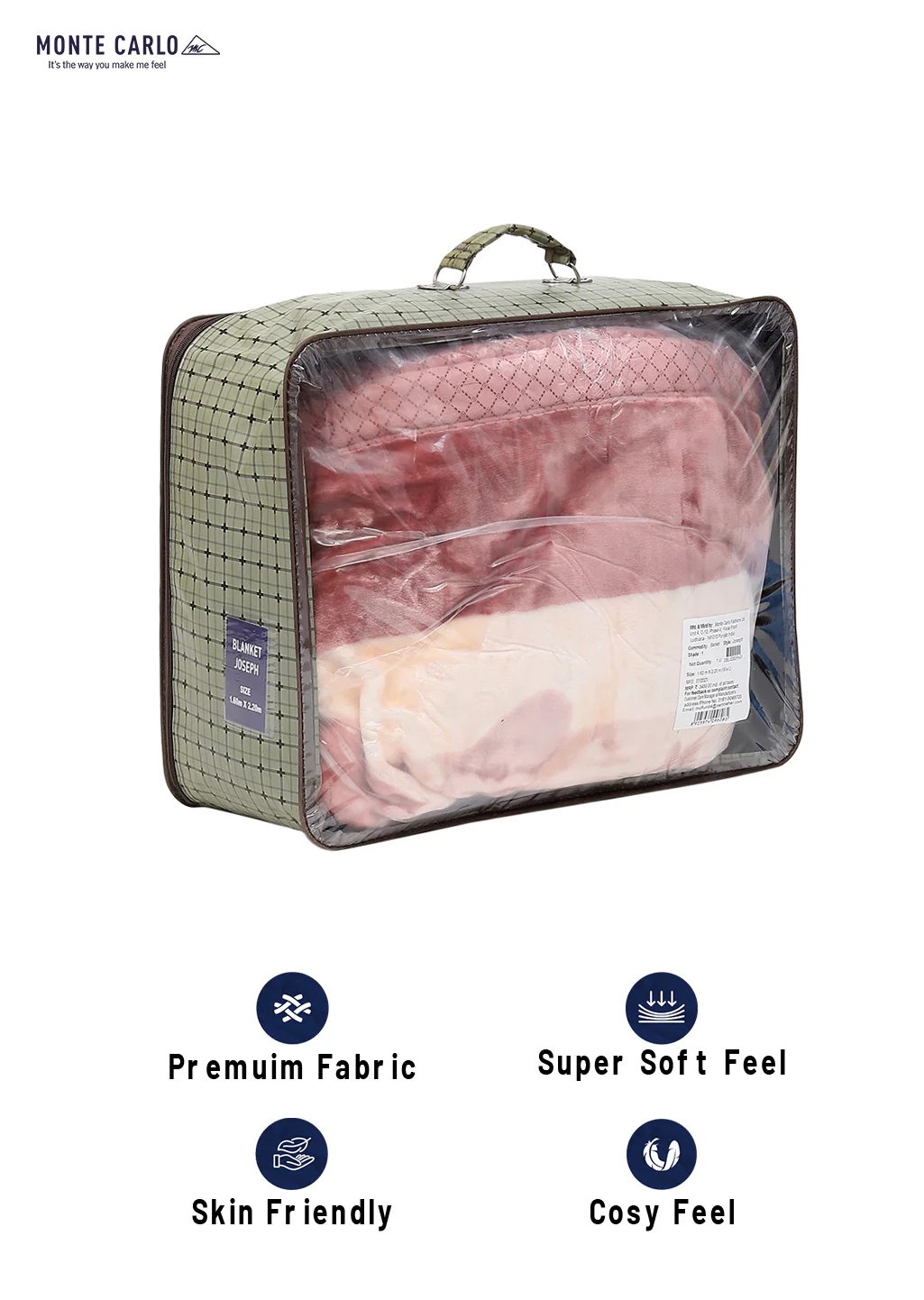 Printed Single Bed 994 GSM Blanket Joseph 2 Ply (Weight 3.5 kg) - Image 8