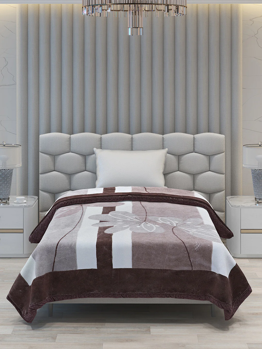 Printed Single Bed 994 GSM Blanket Joseph 2 Ply (Weight 3.5 kg) - Image 2