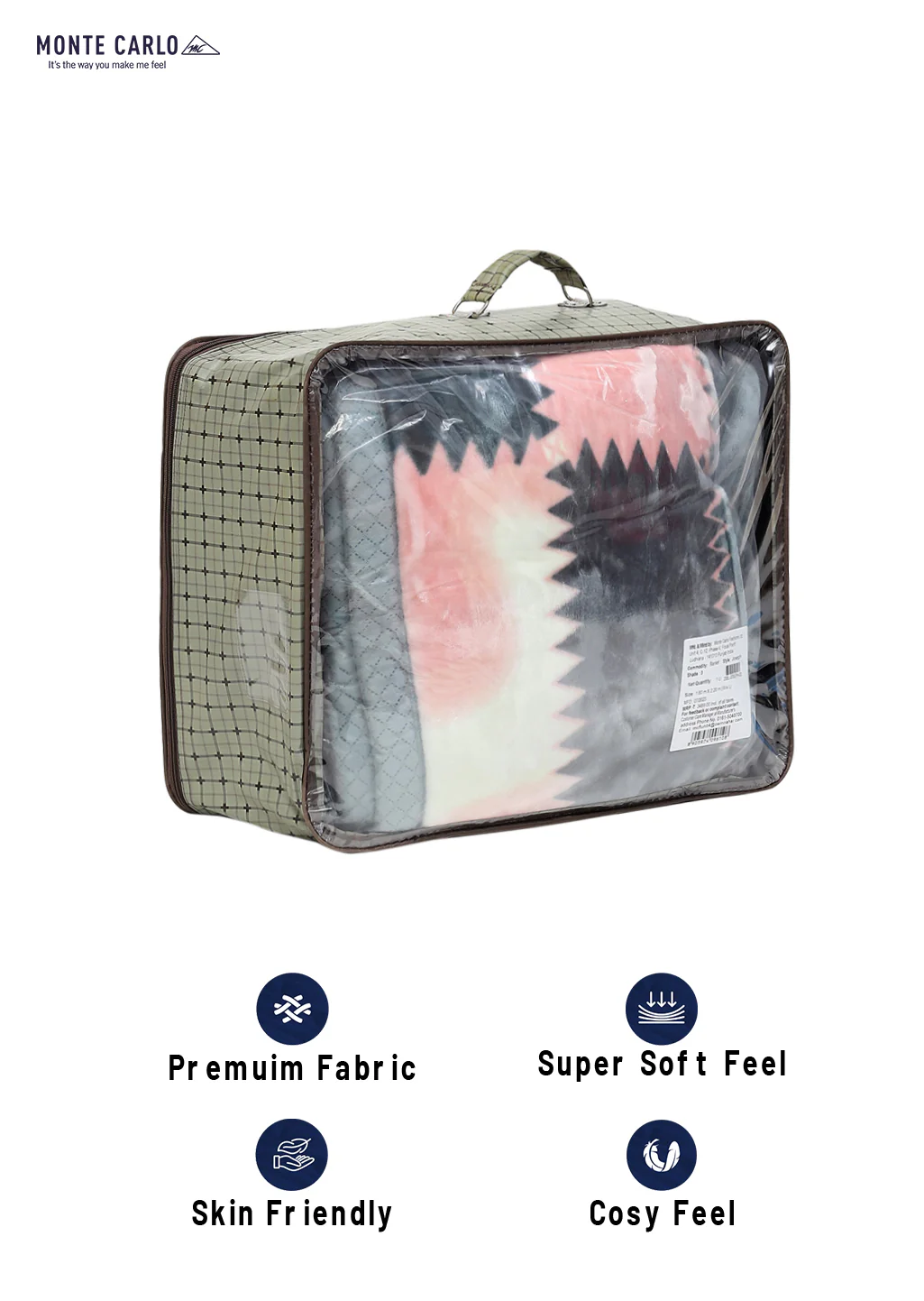 Printed Single Bed 994 GSM Blanket Joseph 2 Ply (Weight 3.5 kg) - Image 8