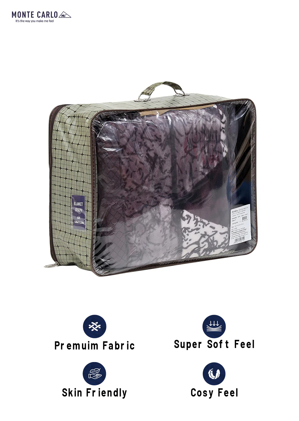 Printed Single Bed 994 GSM Blanket Joseph 2 Ply (Weight 3.5 kg) - Image 8