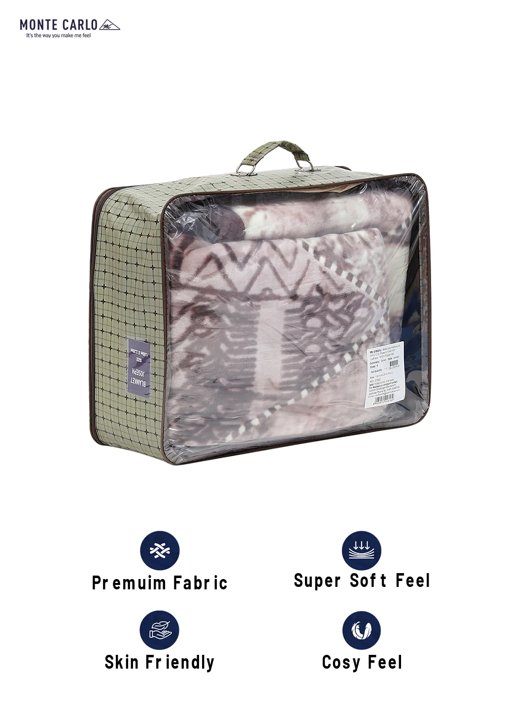Printed Single Bed 994 GSM Blanket Joseph 2 Ply (Weight 3.5 kg) - Image 8