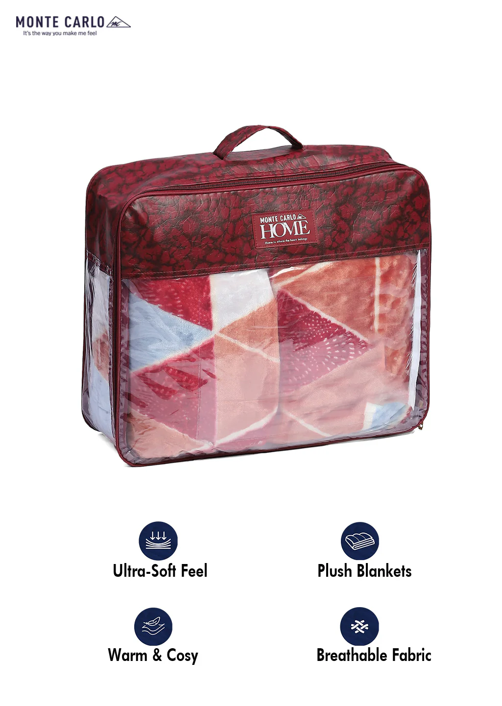 Printed Single Bed Reversible Blanket 2 Ply, 511 GSM, 1.8 kg (New Diamond) - Image 12