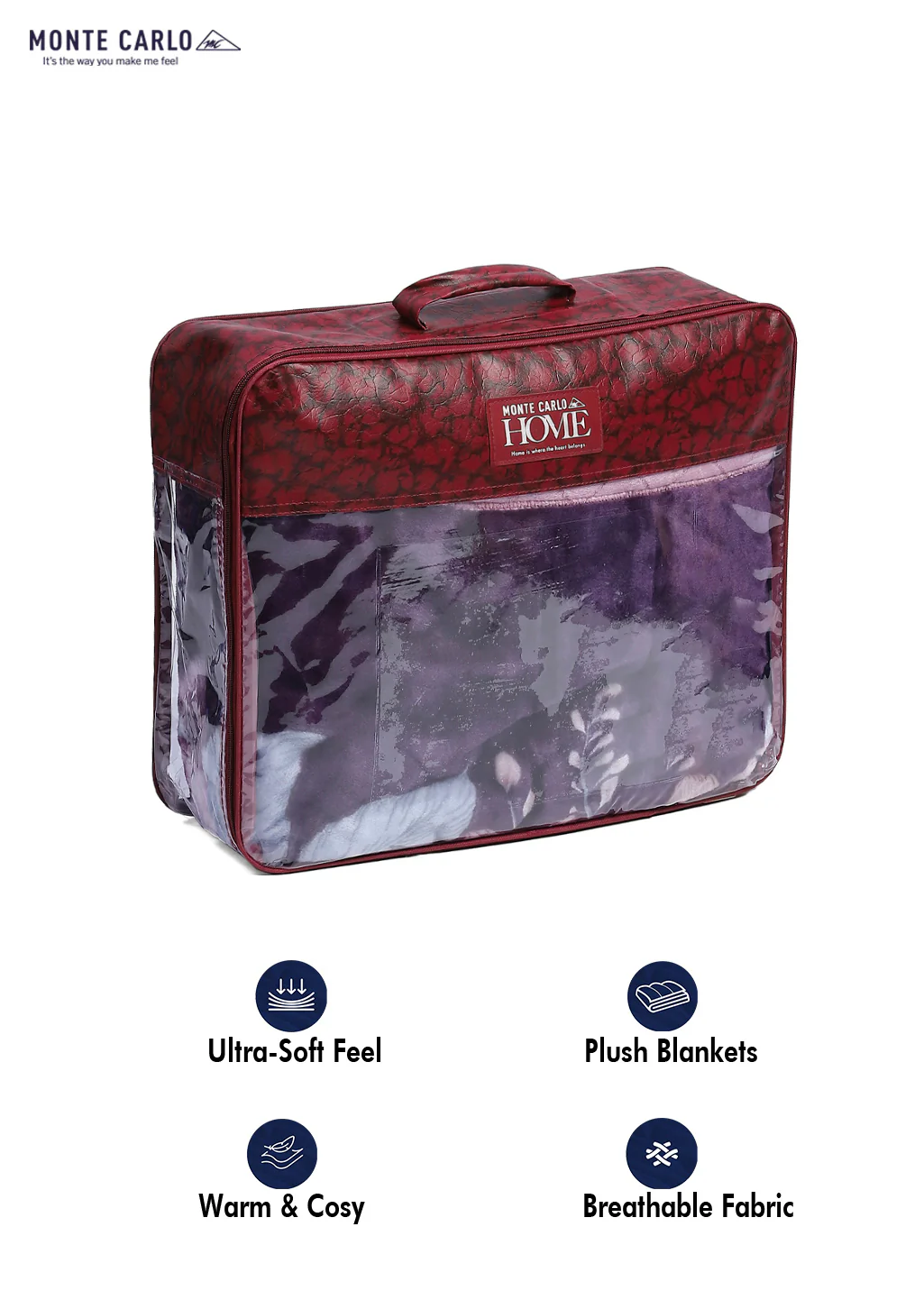 Printed Single Bed Reversible Blanket 2 Ply, 511 GSM, 1.8 kg (New Diamond) - Image 12