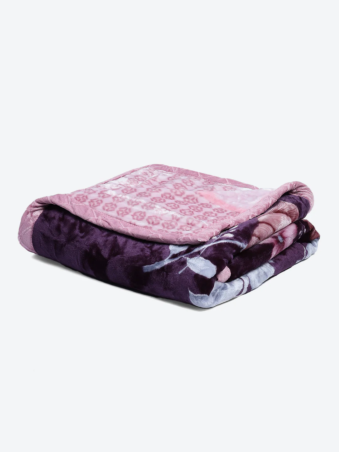 Printed Single Bed Reversible Blanket 2 Ply, 511 GSM, 1.8 kg (New Diamond) - Image 7