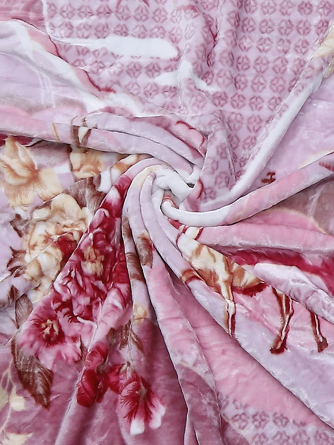 Printed Single Bed Reversible Blanket 2 Ply, 511 GSM, 1.8 kg (New Diamond) - Image 9