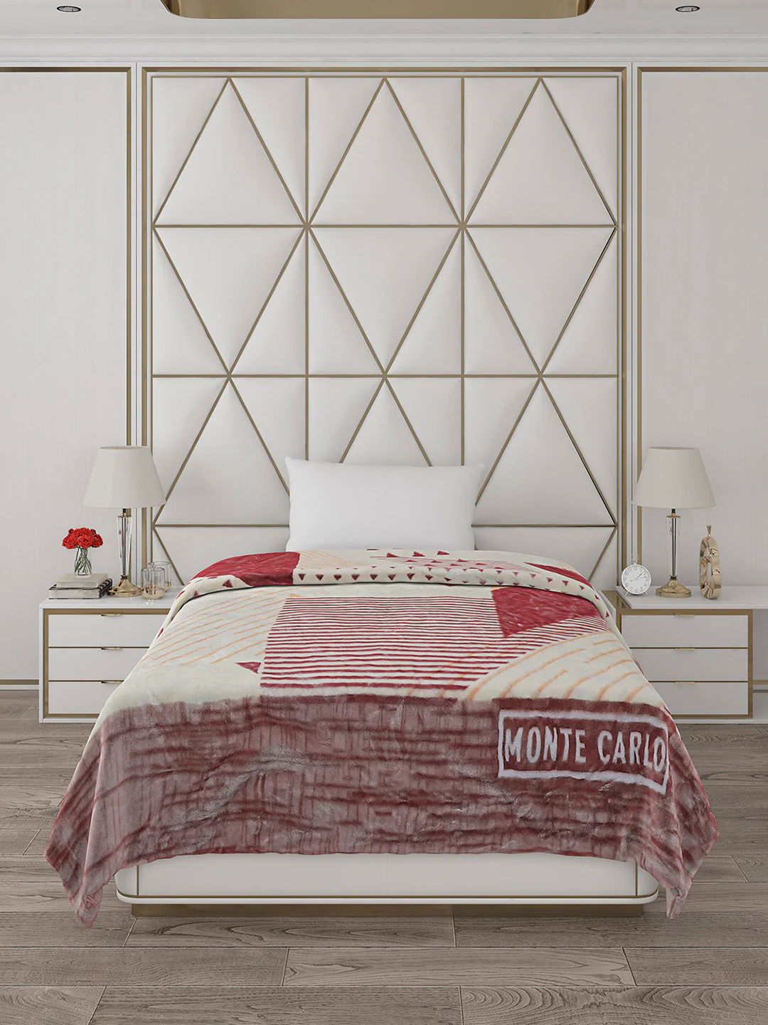 Printed Single Bed Reversible Blanket 2 Ply, 568 GSM, 2 kg (Glamour) - Image 2