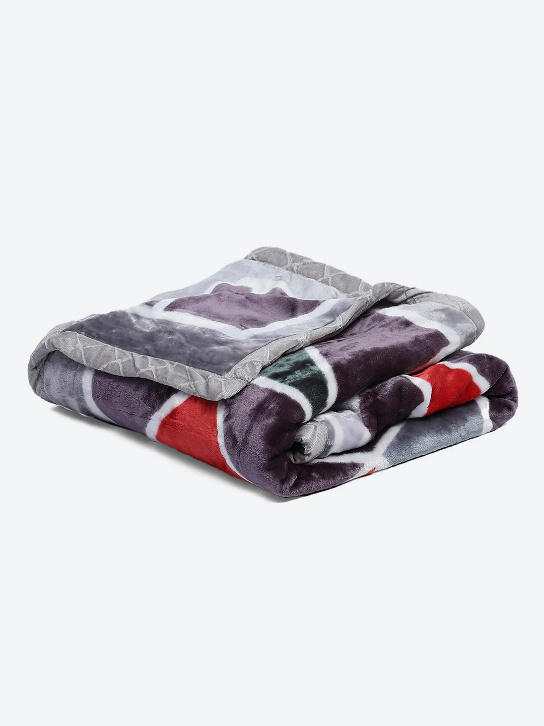 Printed Single Bed Reversible Blanket 2 Ply, 568 GSM, 2 kg (Glamour) - Image 5