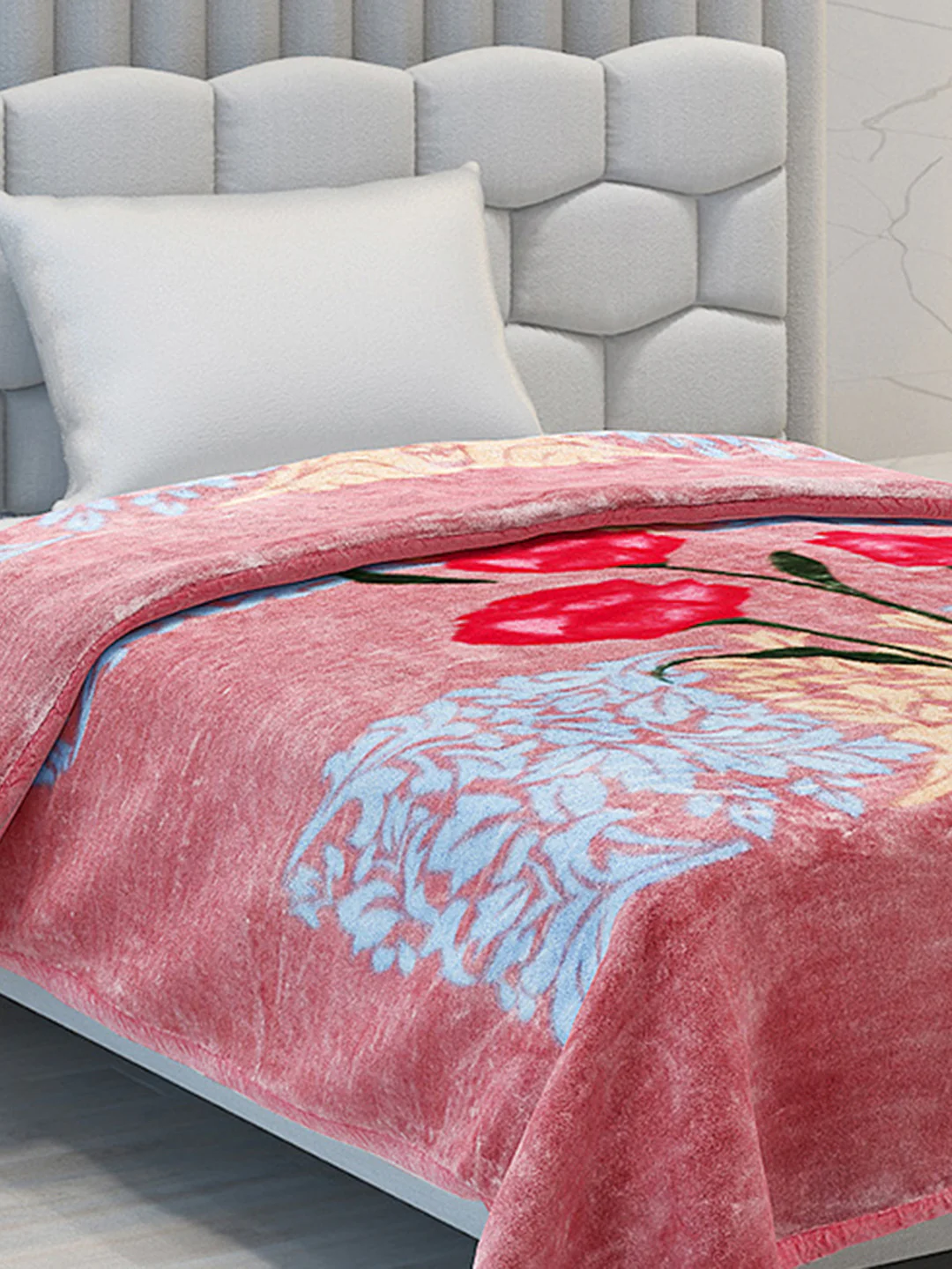 Printed Single Bed Blanket for Heavy Winter -1 Ply - Image 4