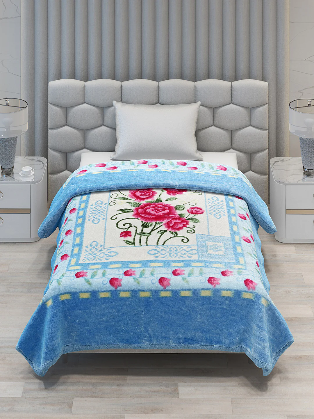 Printed Single Bed Blanket for Heavy Winter -1 Ply - Image 2