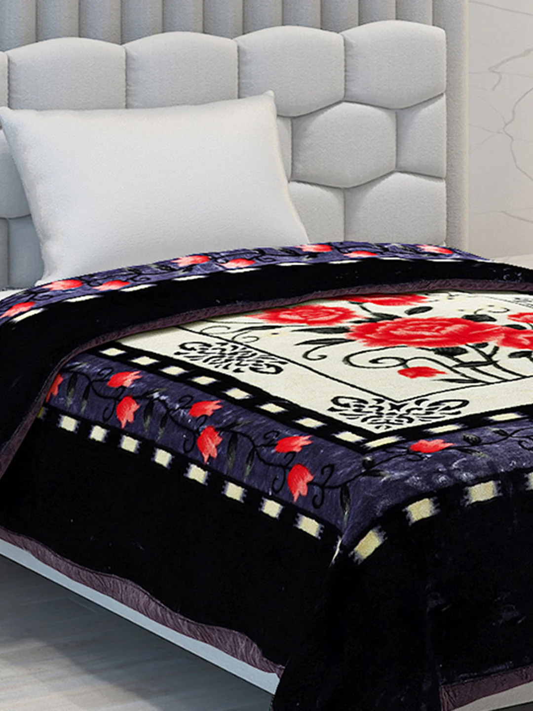 Printed Single Bed Blanket for Heavy Winter -1 Ply - Image 4