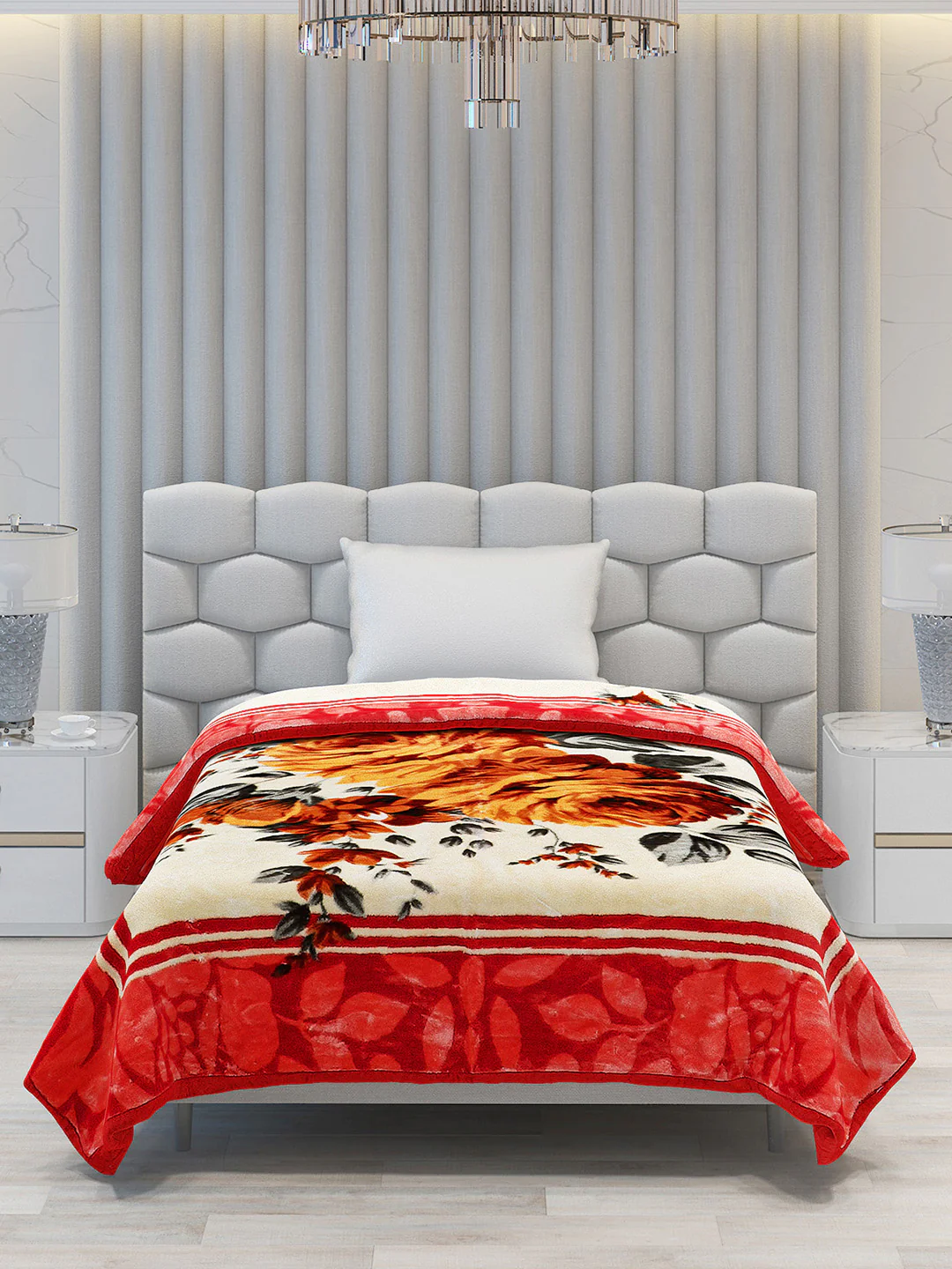 Printed Single Bed Blanket for Heavy Winter -1 Ply - Image 3