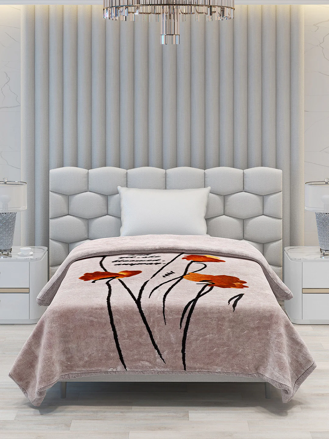 Printed Single Bed Blanket for Heavy Winter -1 Ply - Image 3