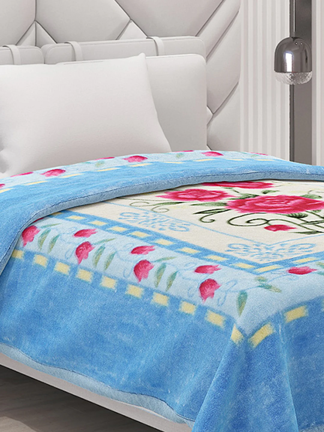 Printed Single Bed Mink Blanket for Mild Winter -1 Ply - Image 4