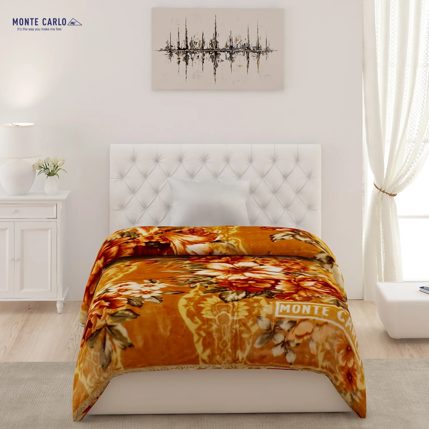 Printed Single Bed Blanket for Heavy Winter -2 Ply - Image 2