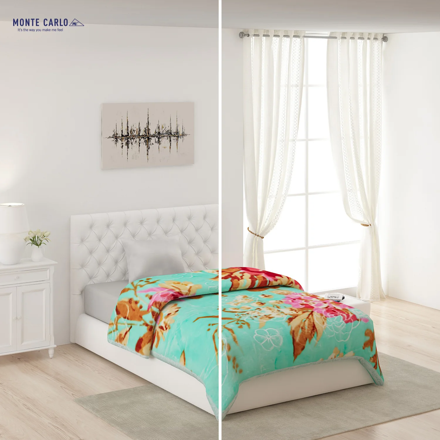 Printed Single Bed Blanket for Heavy Winter -2 Ply - Image 2