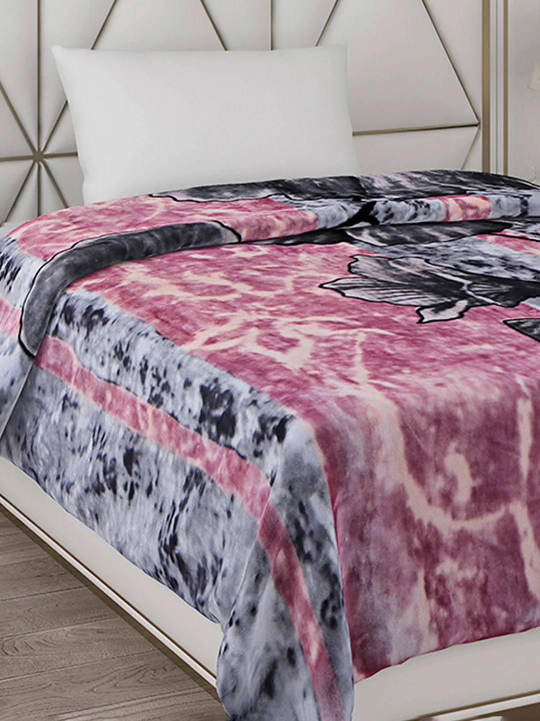 Printed Single Bed Blanket for Heavy Winter -2 Ply - Image 4