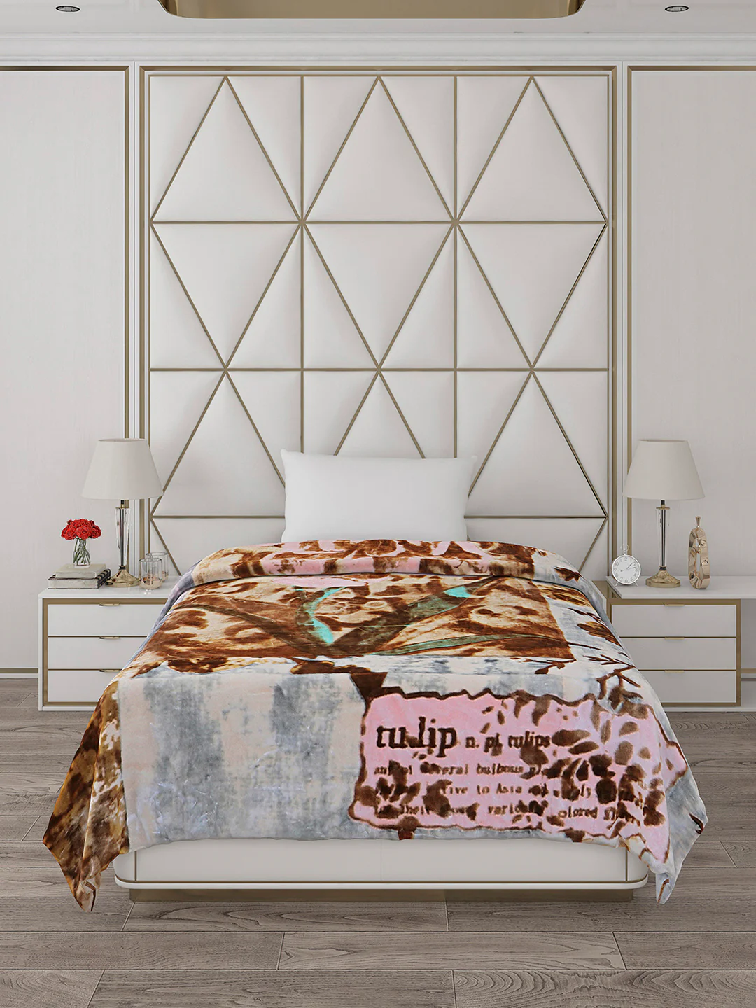 Printed Single Bed Blanket for Heavy Winter -2 Ply - Image 2