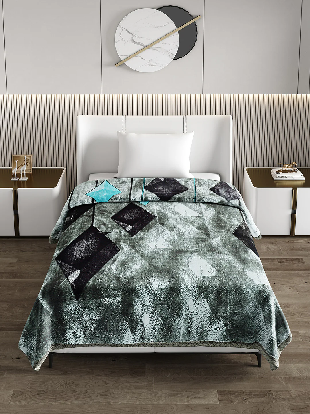 Printed Single Bed Blanket for Heavy Winter -2 Ply - Image 3